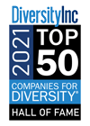 Diversity Inc 2021, Top 50 Companies for Diversity, Hall of fame