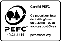 PEFC: dix Trente et un Mille cent dix, Certifié PEFC - Ce produit est issu de forêts gérées durablement et de sources contrôlées, pefc-france.org