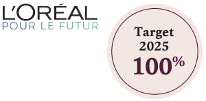 L'ORÉAL POUR LE FUTUR : Objectif 2025  100%