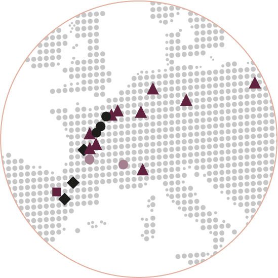 Europe: 10 usines produits grand publics, 3 usines L’Oréal Luxe, 3 usines en matières premières, 2 usines cosmétiques active