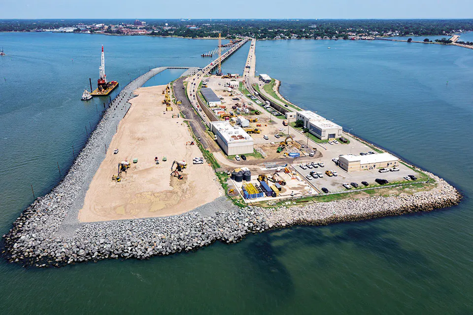 Photo : The I-64 Hampton Road Bridge Tunnel in Virginia (United States) will include the largest tunnel ever built by VINCI Construction.