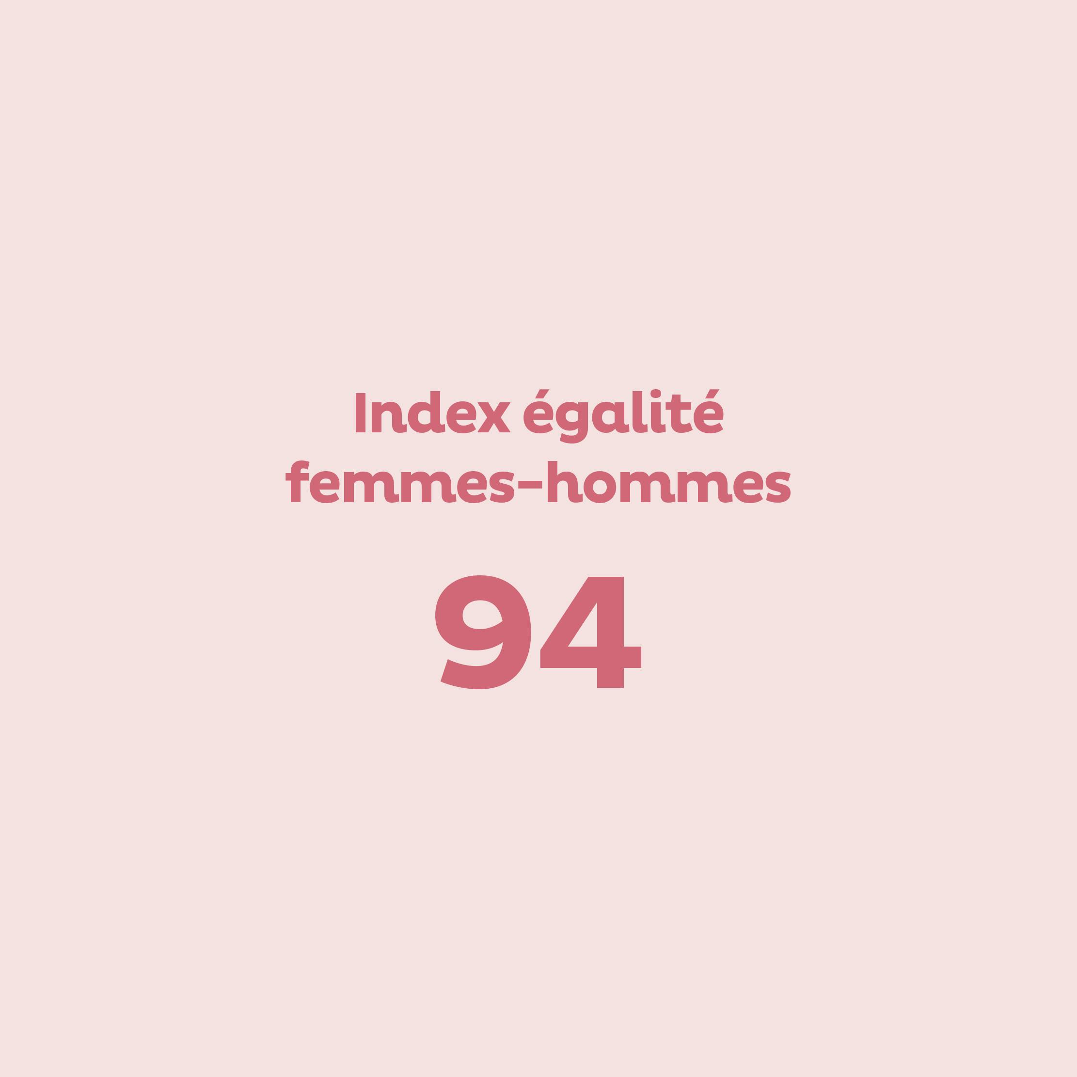 Index égalité femmes-hommes : 94
