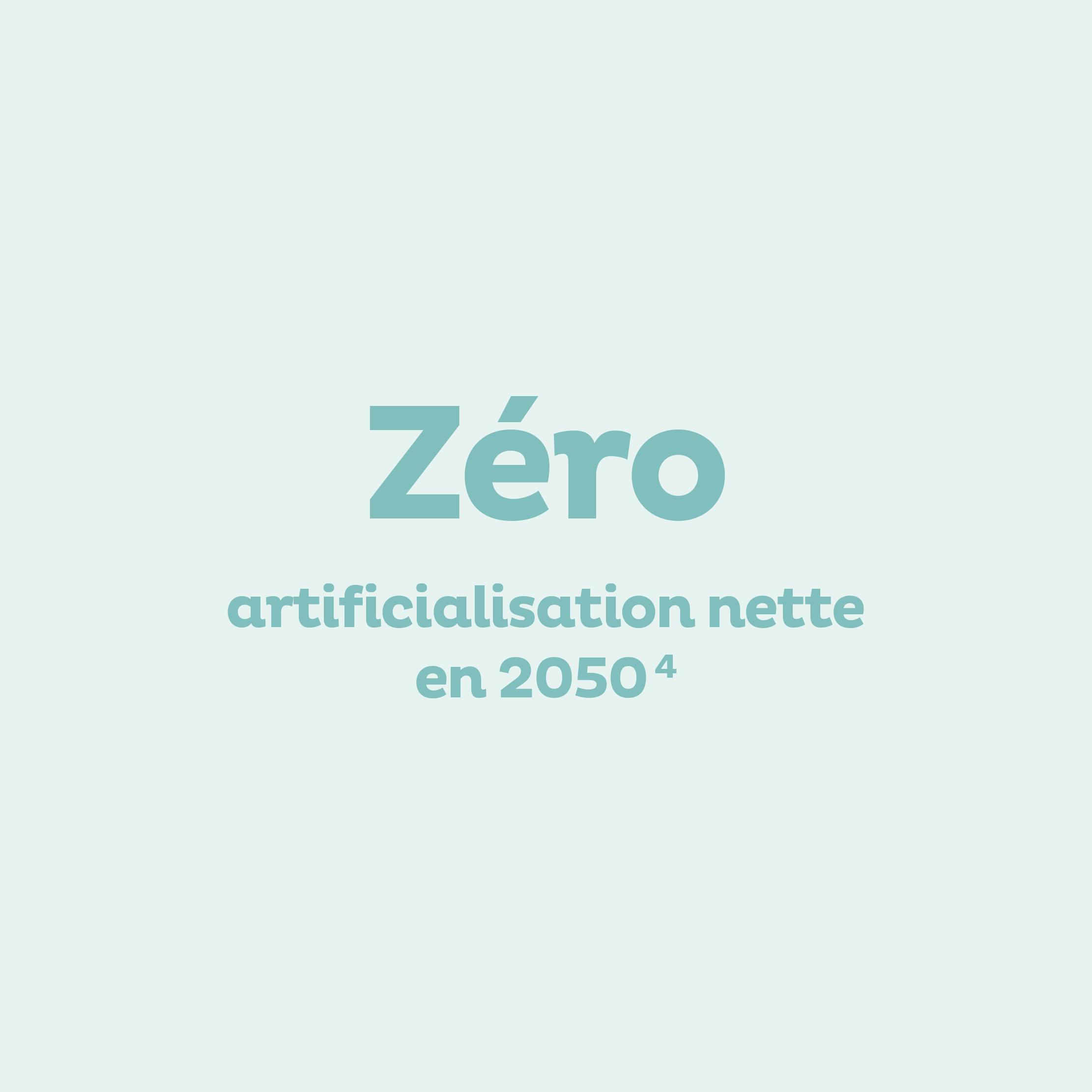 Zéro artificialisation nette en 2050