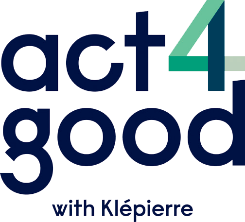 Logo act for good with klépierre