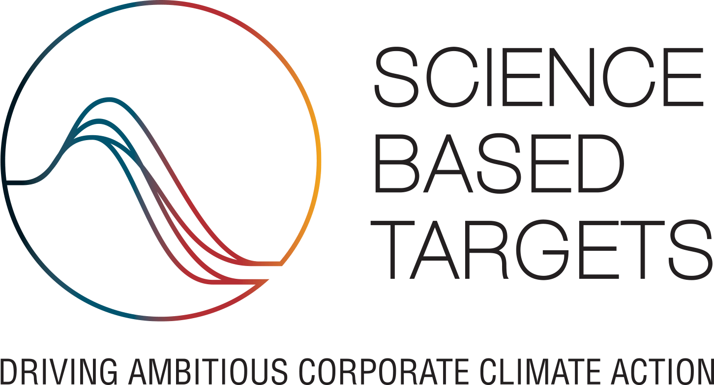 LOGO : SCIENCE BASED TARGETS - DRIVINGE AMBITIOUS CORPORATE CLIMATE ACTION