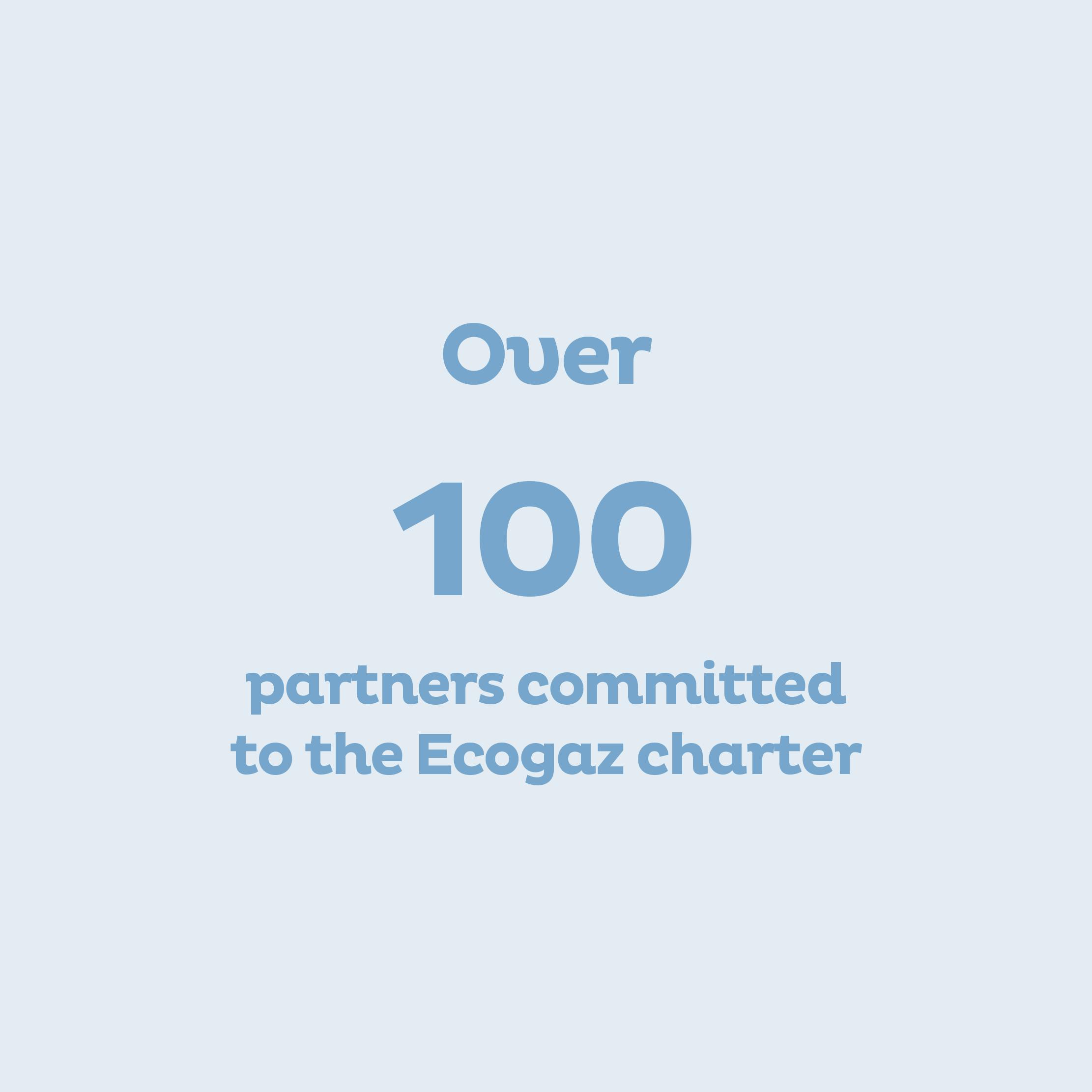 Over 100 partners committed to the Ecogaz charter