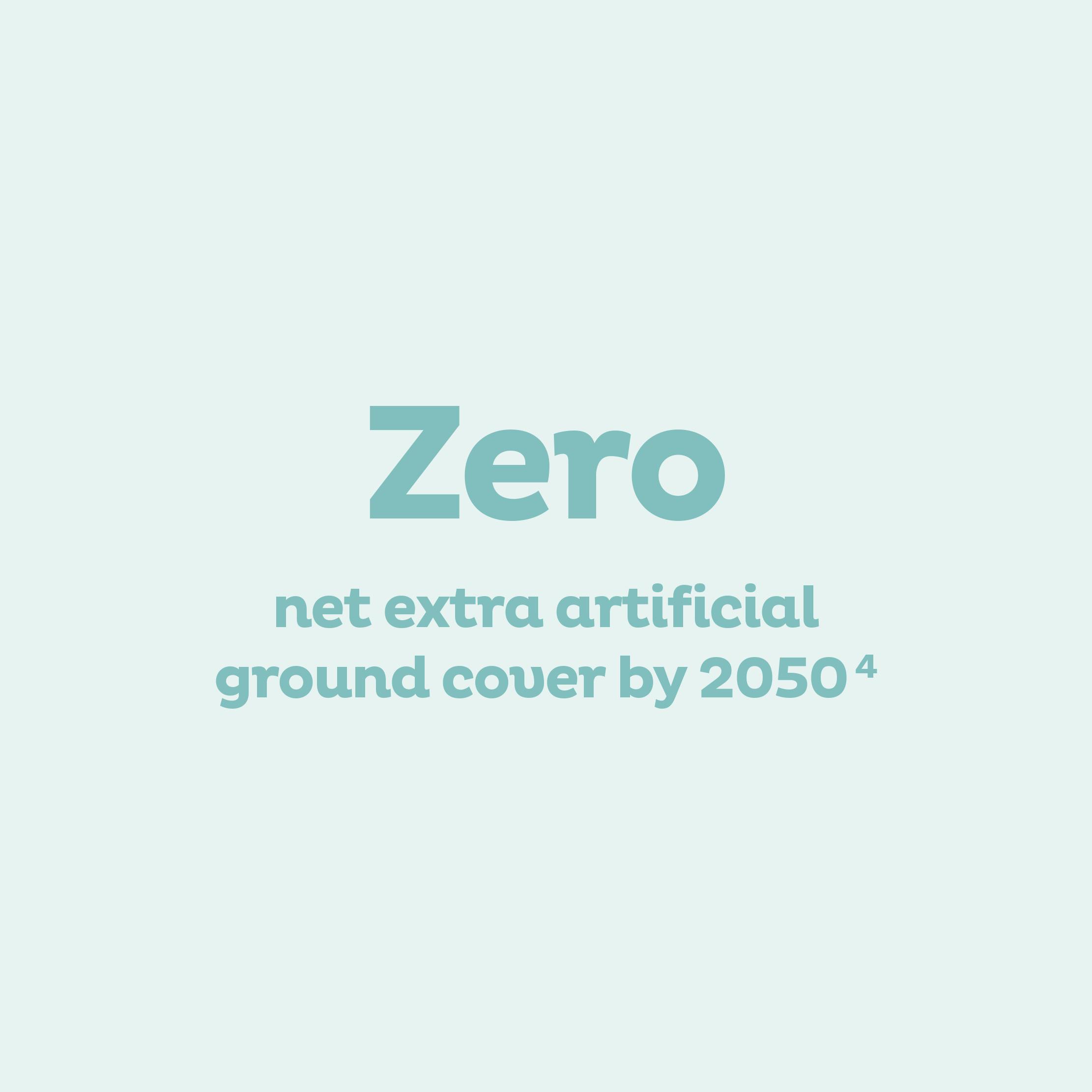 Zero net extra artificial ground cover by 20504