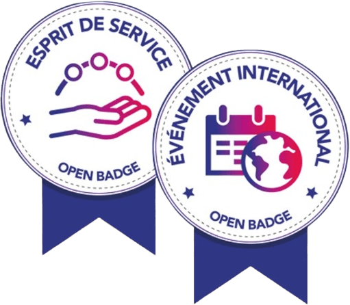 Esprit de service - open badge, Événement international - open badge.