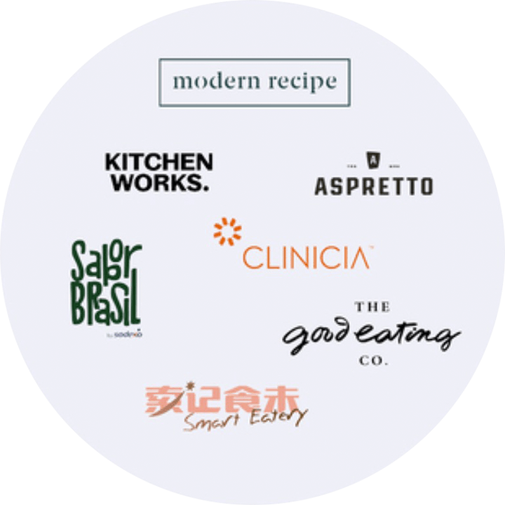 modern recipe, kitchen works, aspretto, clinica, sabor brasil, the good eating co, smart eatery