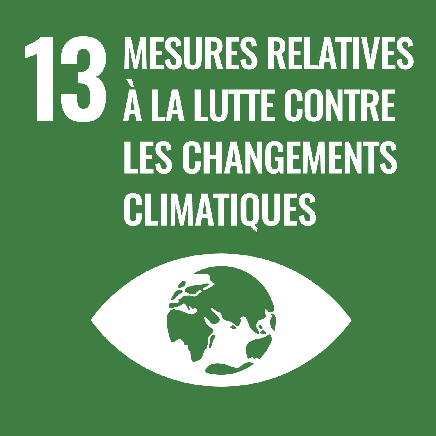 13, Mesures relatives &agrave; la luttes contre les changements climatiques.