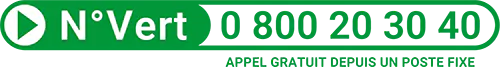 num&eacute;ro vert : 0 800 20 30 40